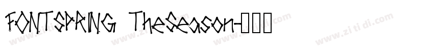 FONTSPRING TheSeason字体转换